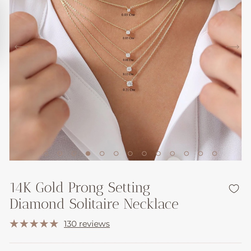Ferkos fine jewelry .03 ctw diamond necklace 14 inch choker style
